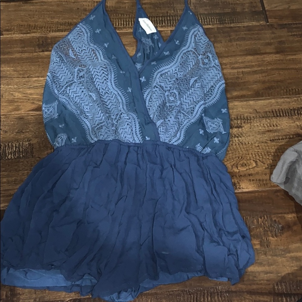 blue romper